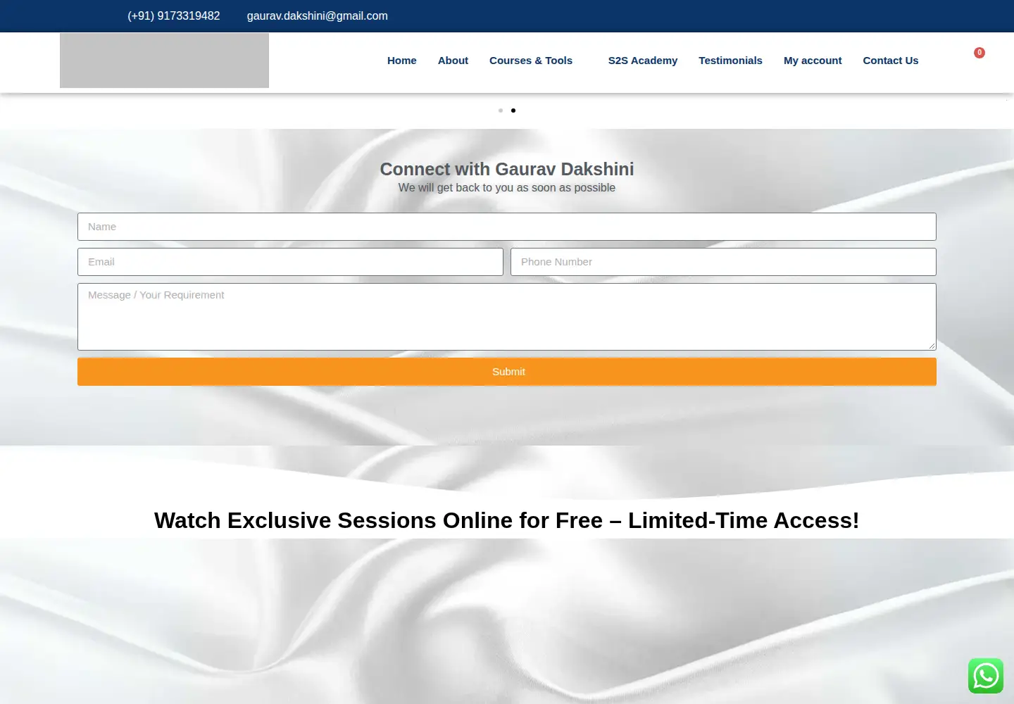 Screenshot of gauravdakshini.com