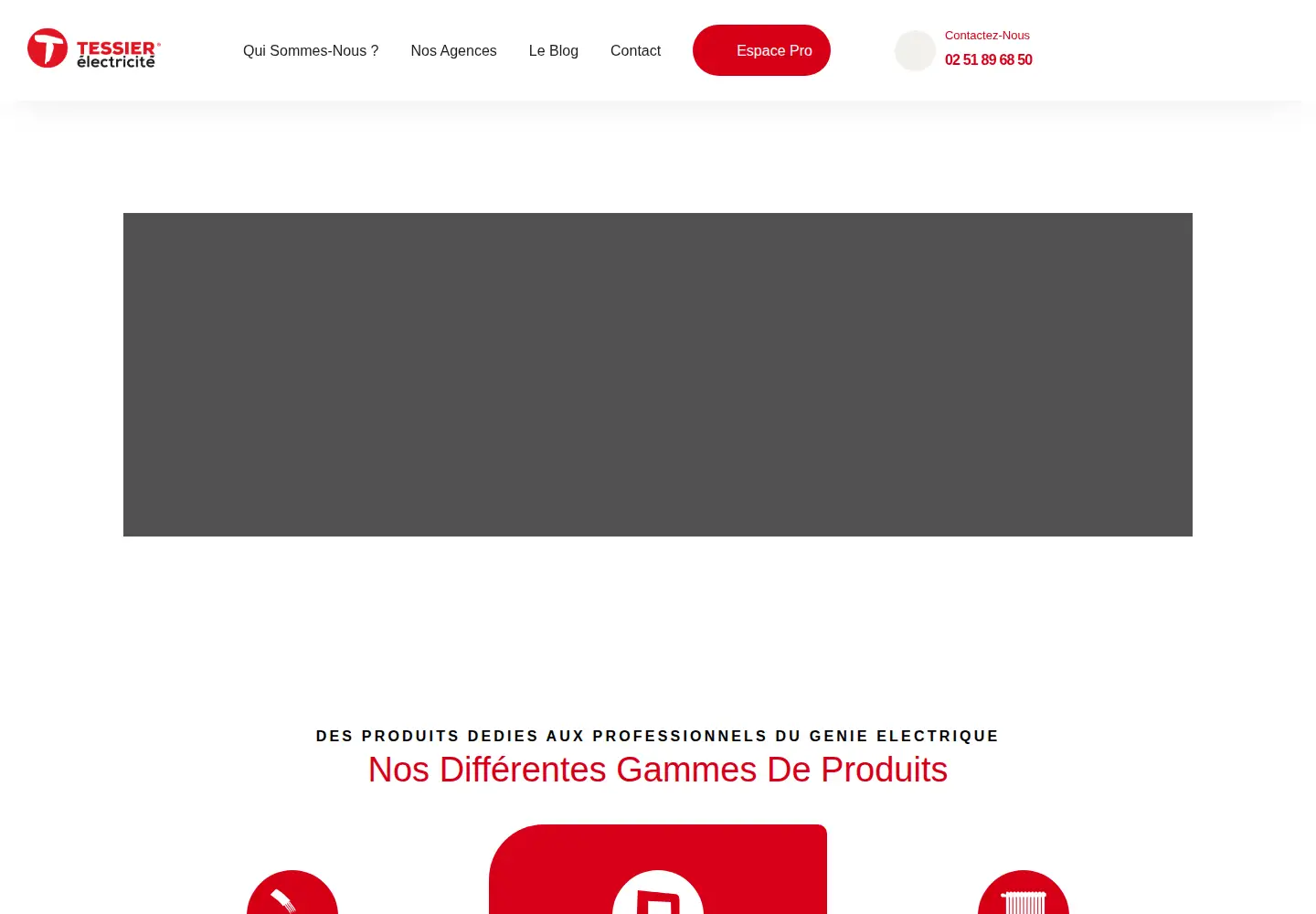 Screenshot of tessierelectricite.fr