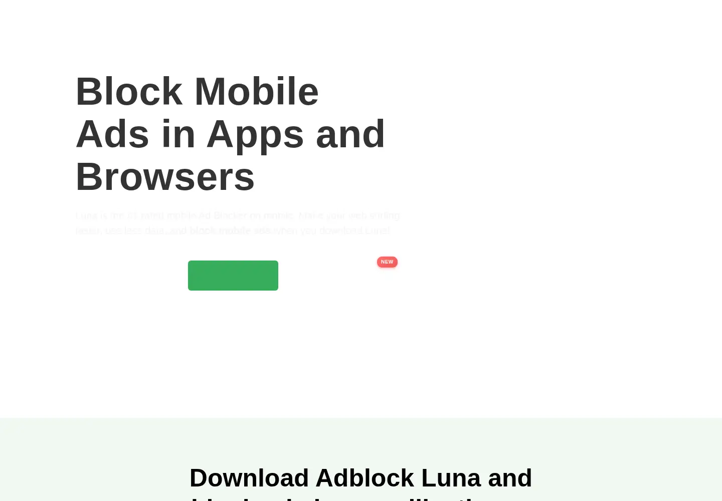 Screenshot of adblockluna.com