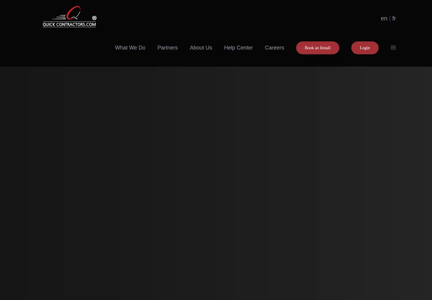 Captured homepage of quickcontractors.com in the current scan