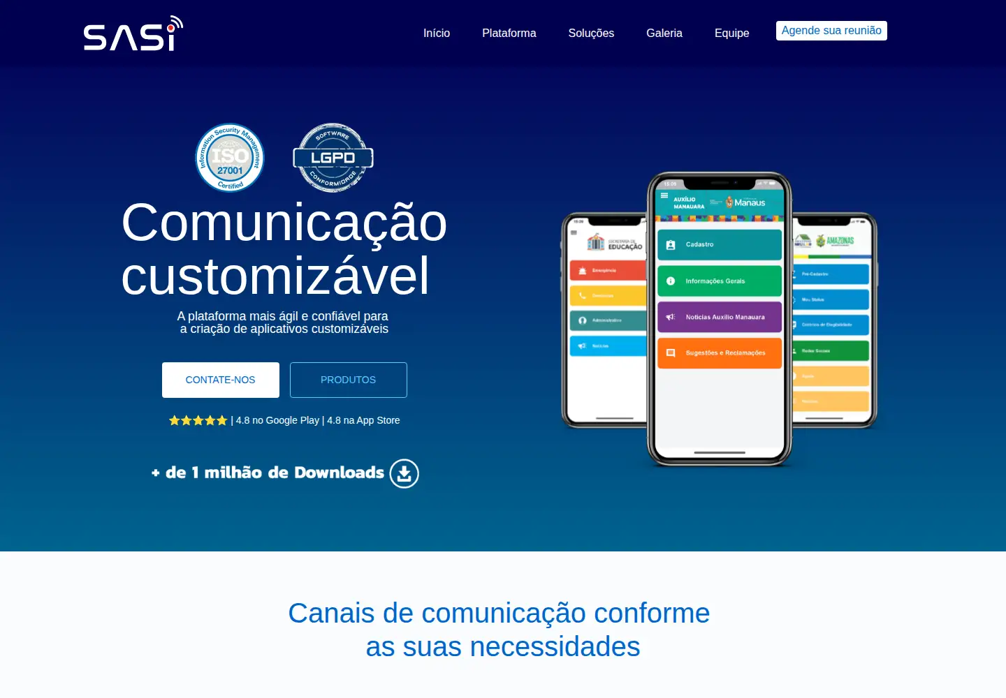 Screenshot of sasi.com.br