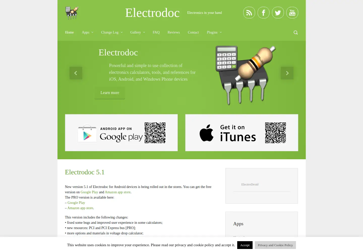 Captured homepage of electrodoc.it in the current scan
