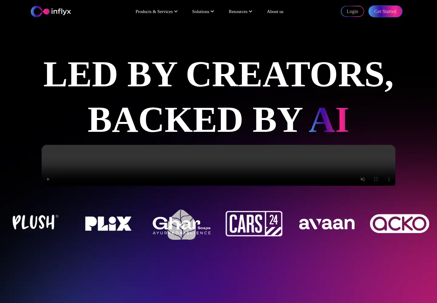 Screenshot of inflyx.co