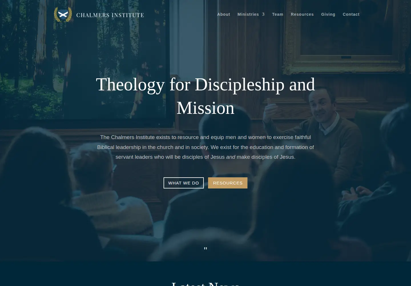 Screenshot of chalmersinstitute.org