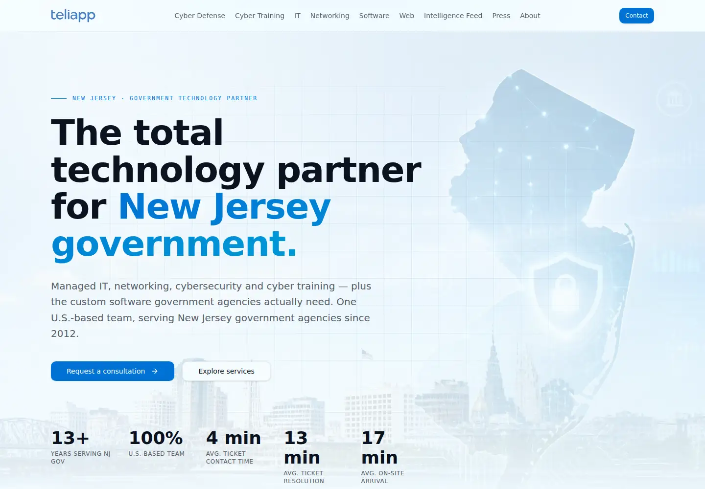 Screenshot of teliapp.com