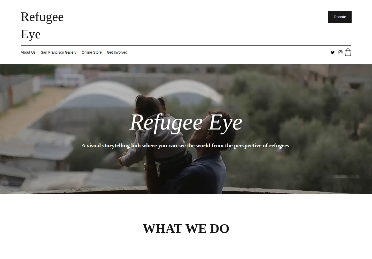 Screenshot of refugeeeye.org