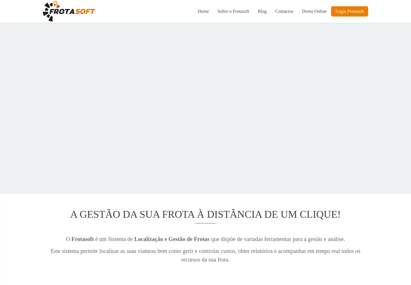 Captured homepage of frotasoft.com in the current scan