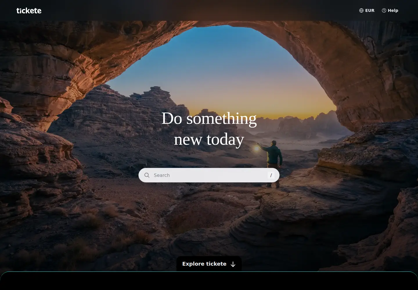 Screenshot of tickete.co