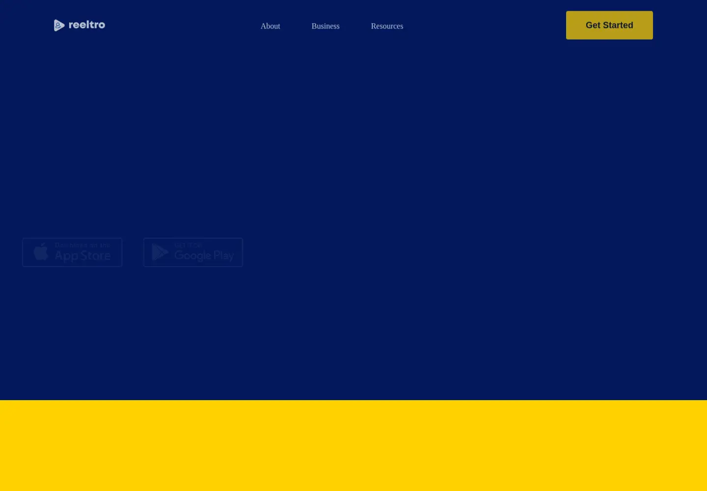 Captured homepage of reeltro.com in the current scan