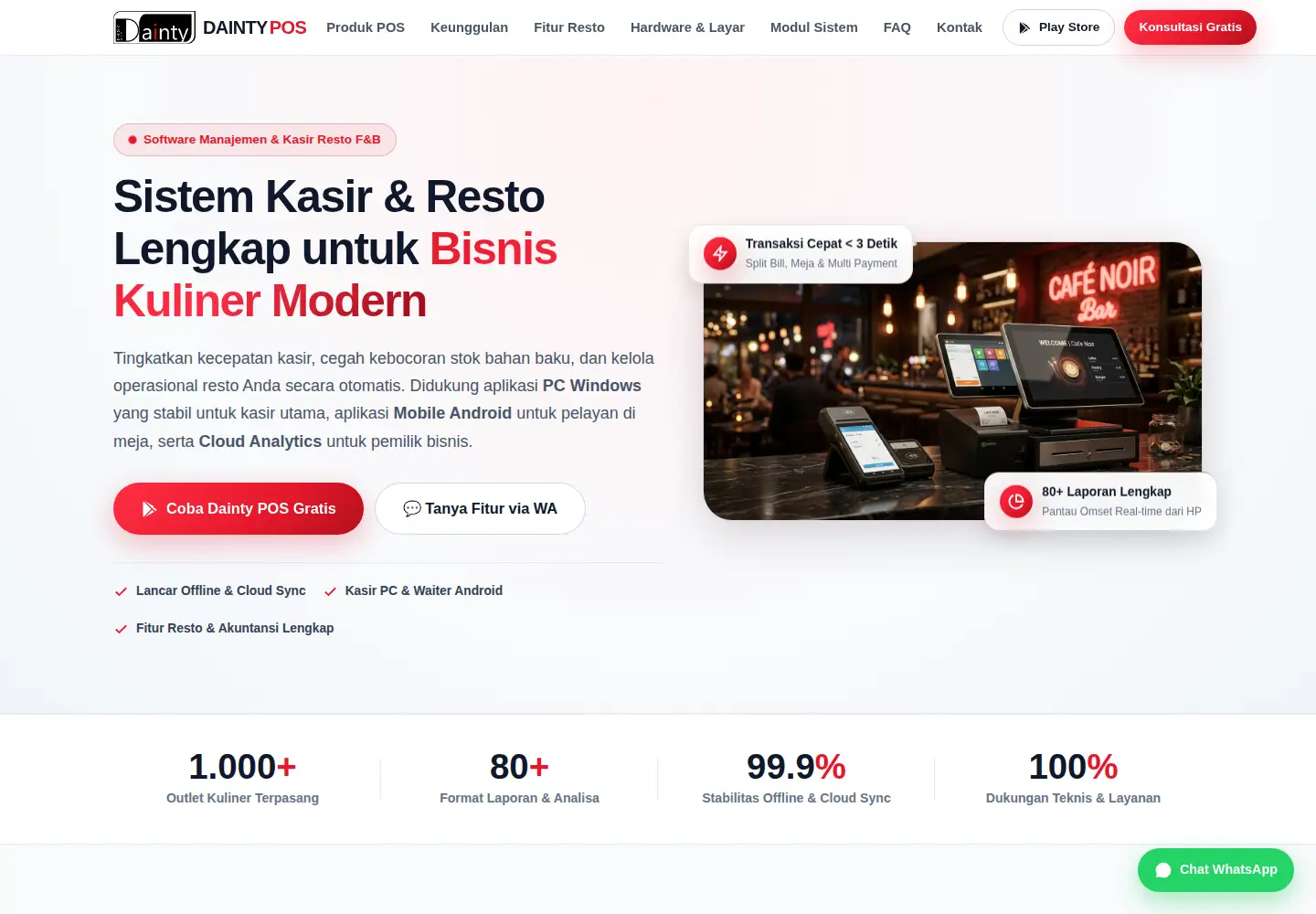 Captured homepage of daintypos.com in the current scan