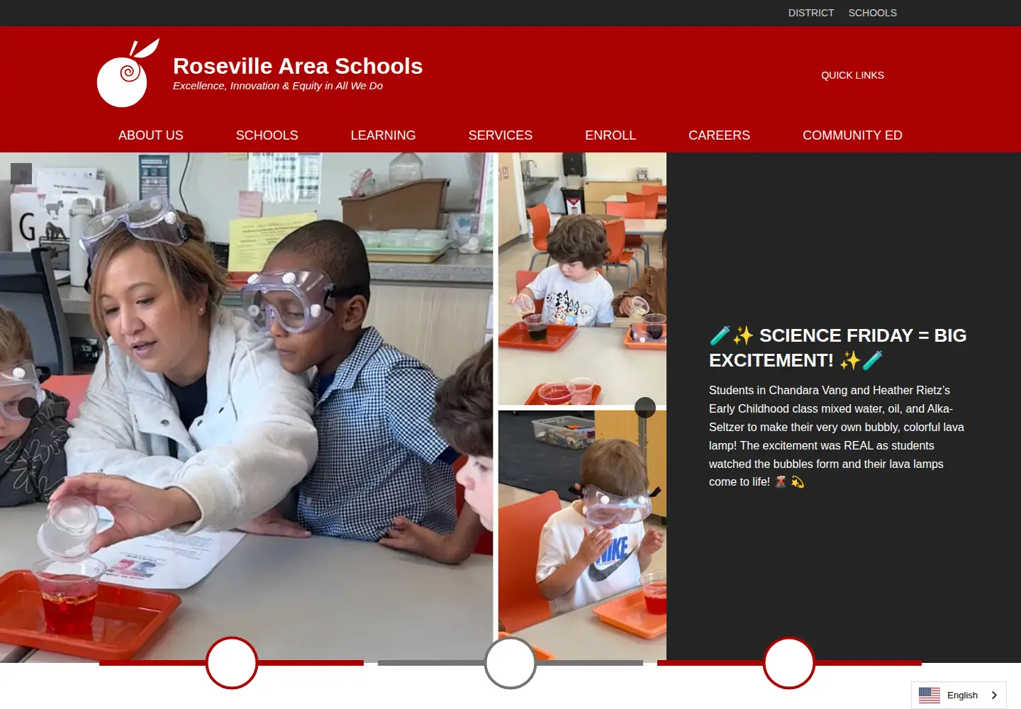Captured homepage of isd623.org in the current scan