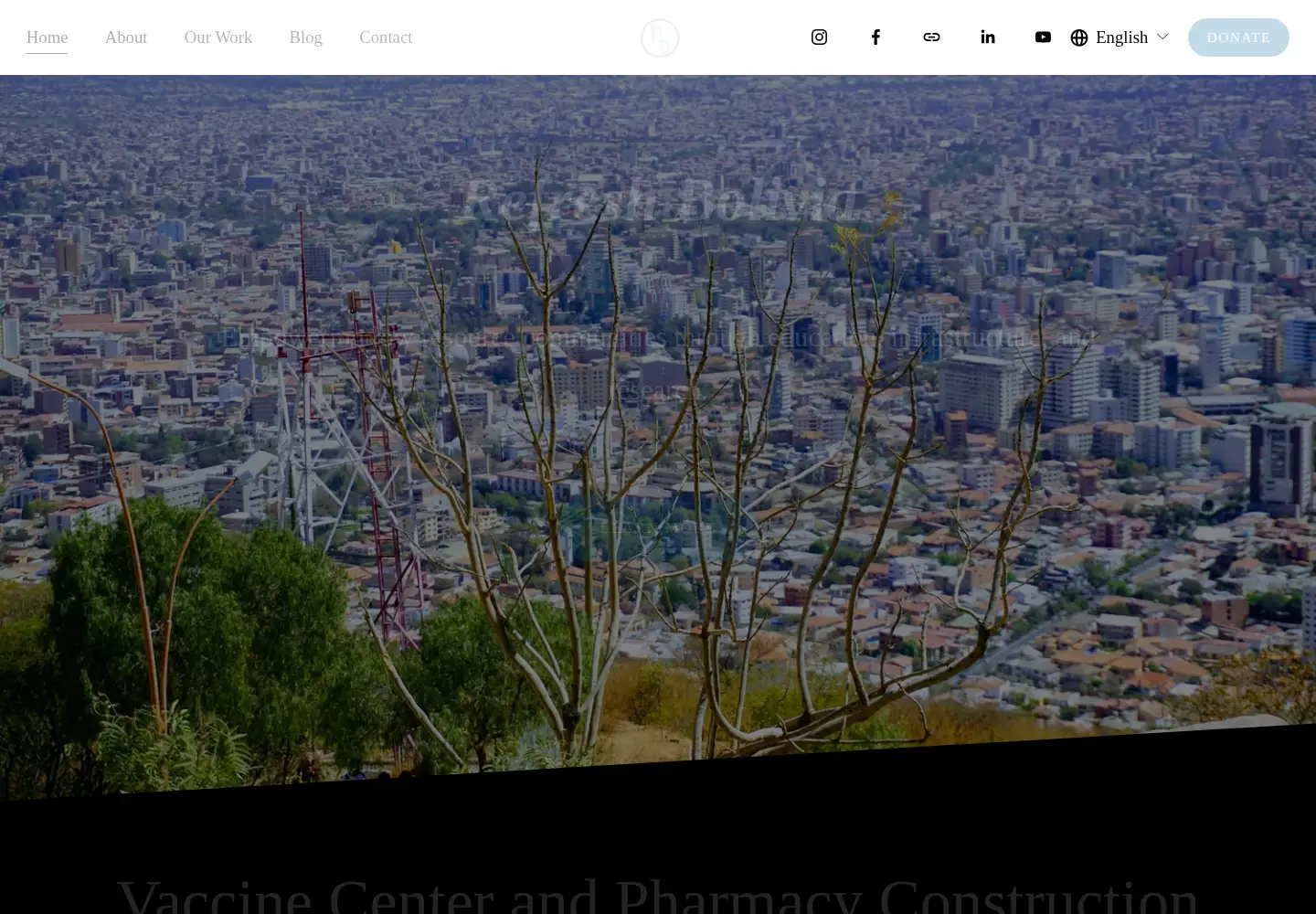 Captured homepage of refreshbolivia.com in the current scan
