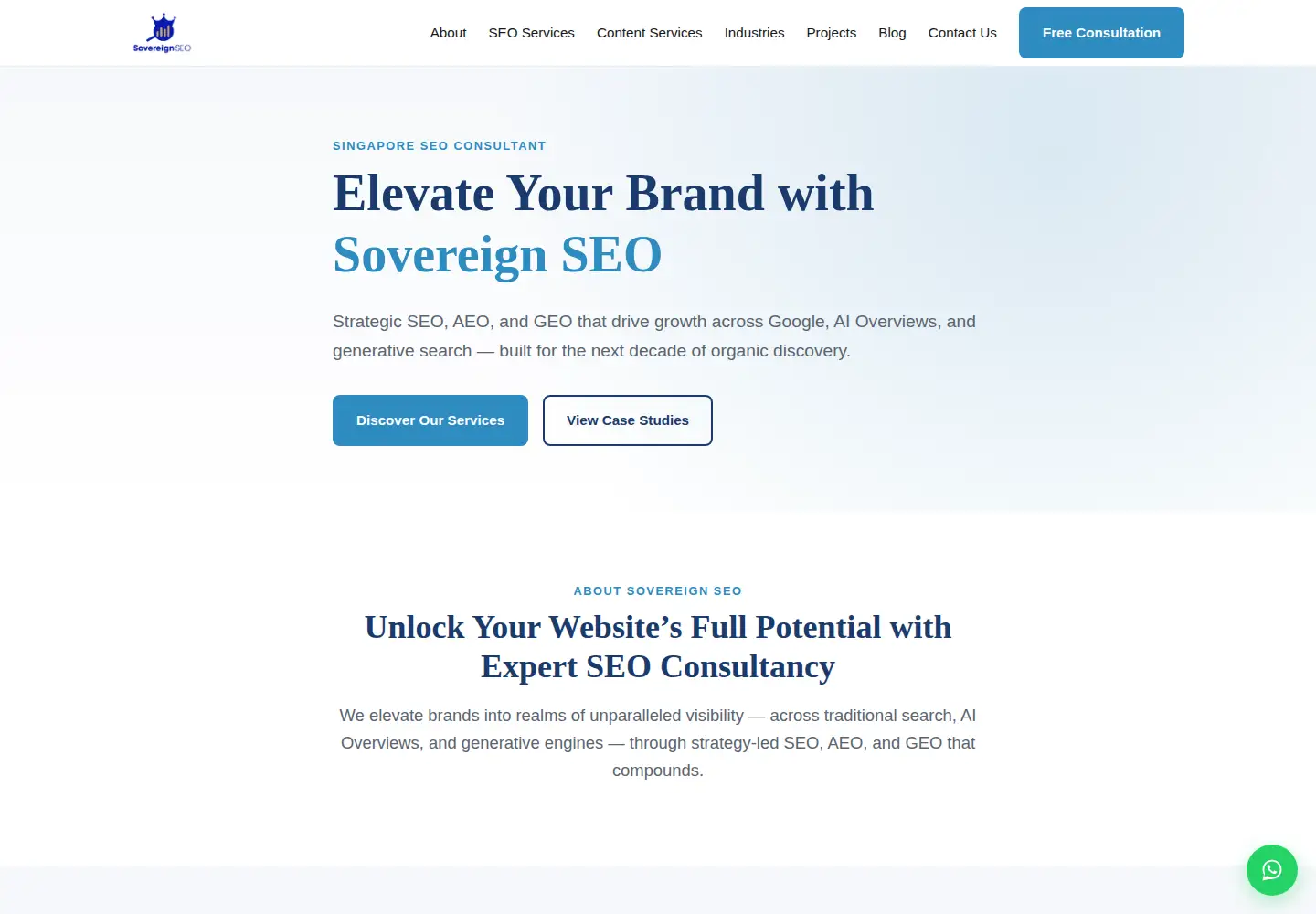 Captured homepage of freelanceseo.sg in the current scan