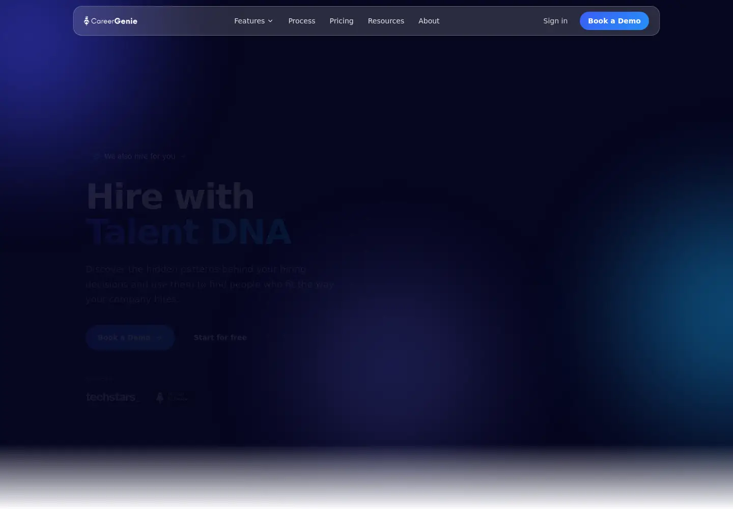 Screenshot of careergenie.app