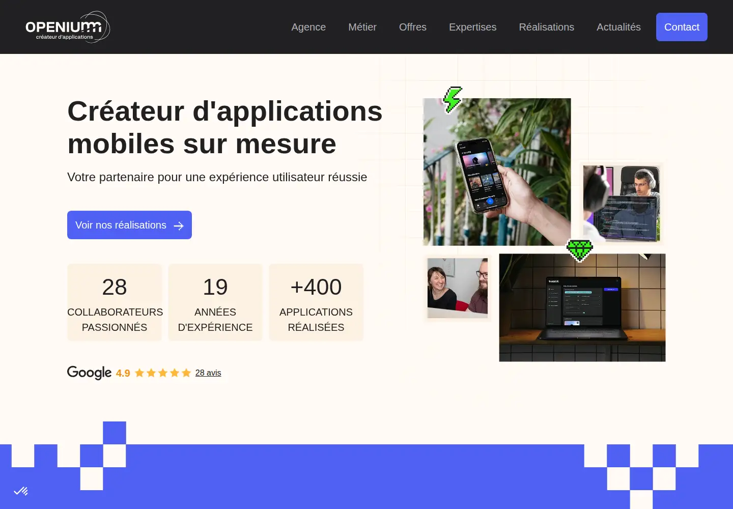 Screenshot of openium.fr