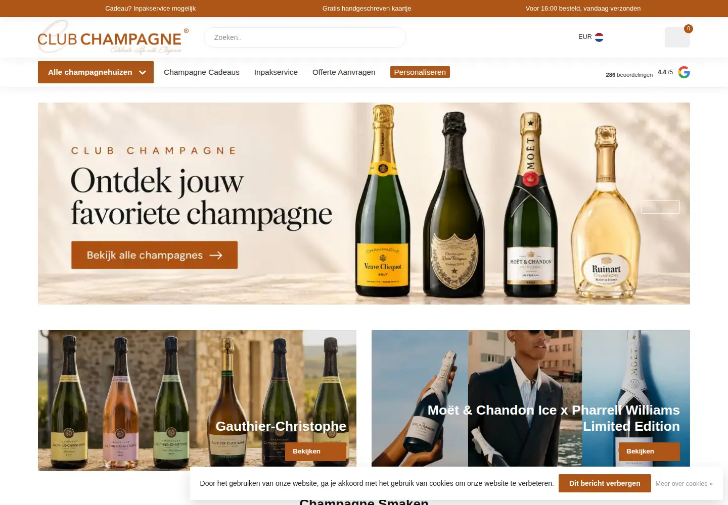 Screenshot of club-champagne.nl