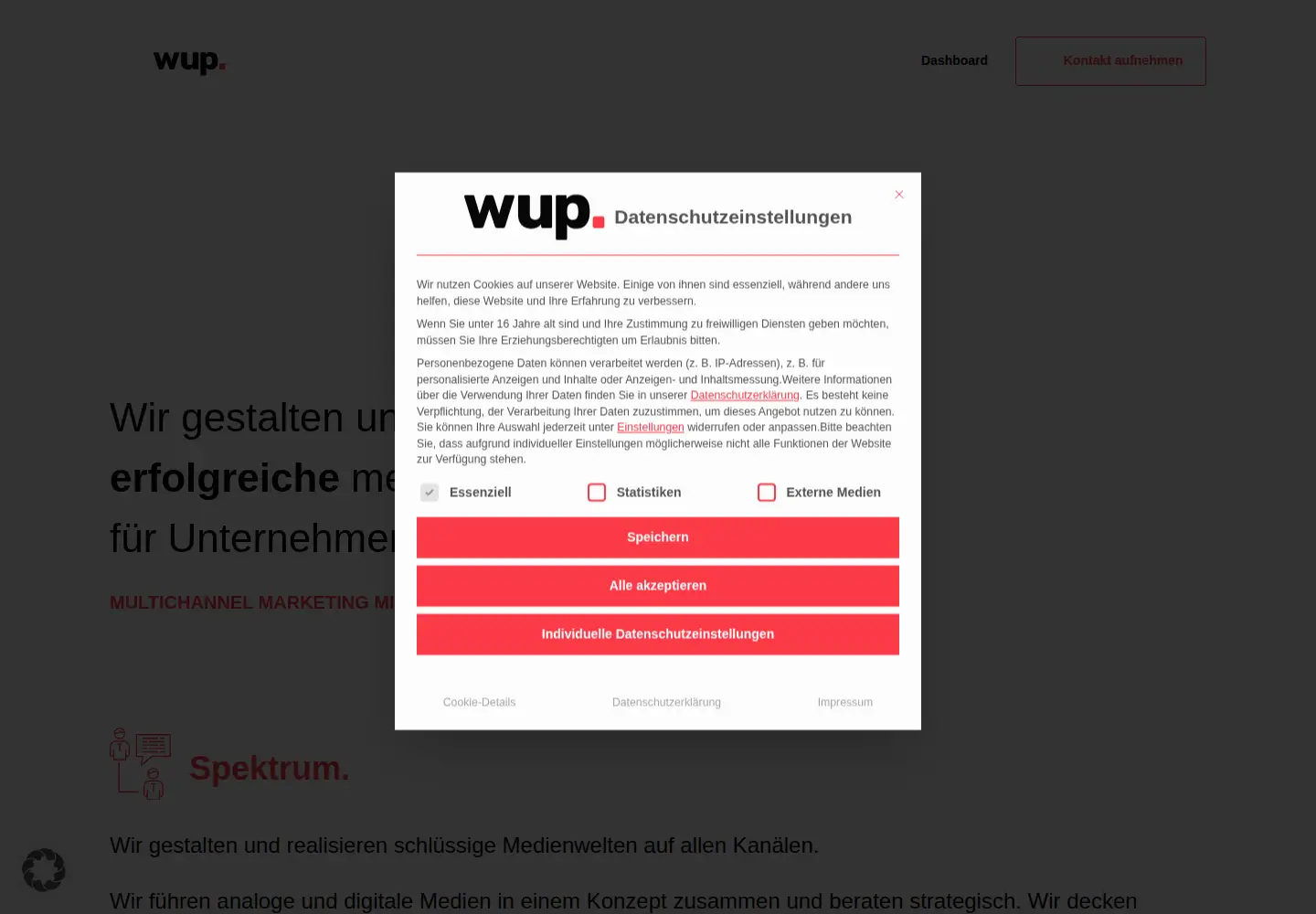 Screenshot of weiss-partner.com