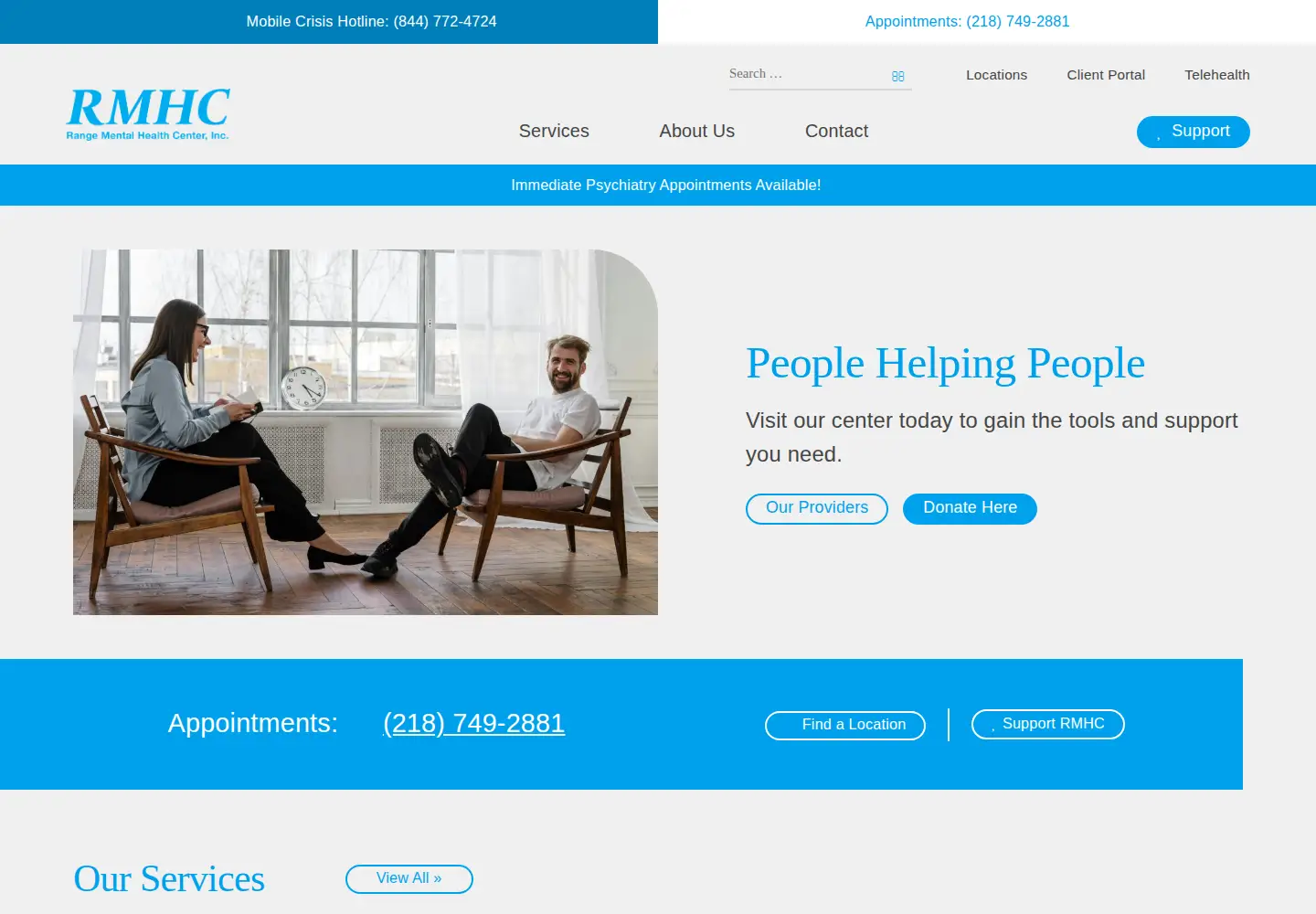 Screenshot of rangementalhealth.org