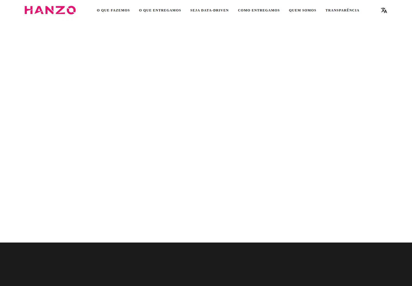 Screenshot of hanzo.com.br