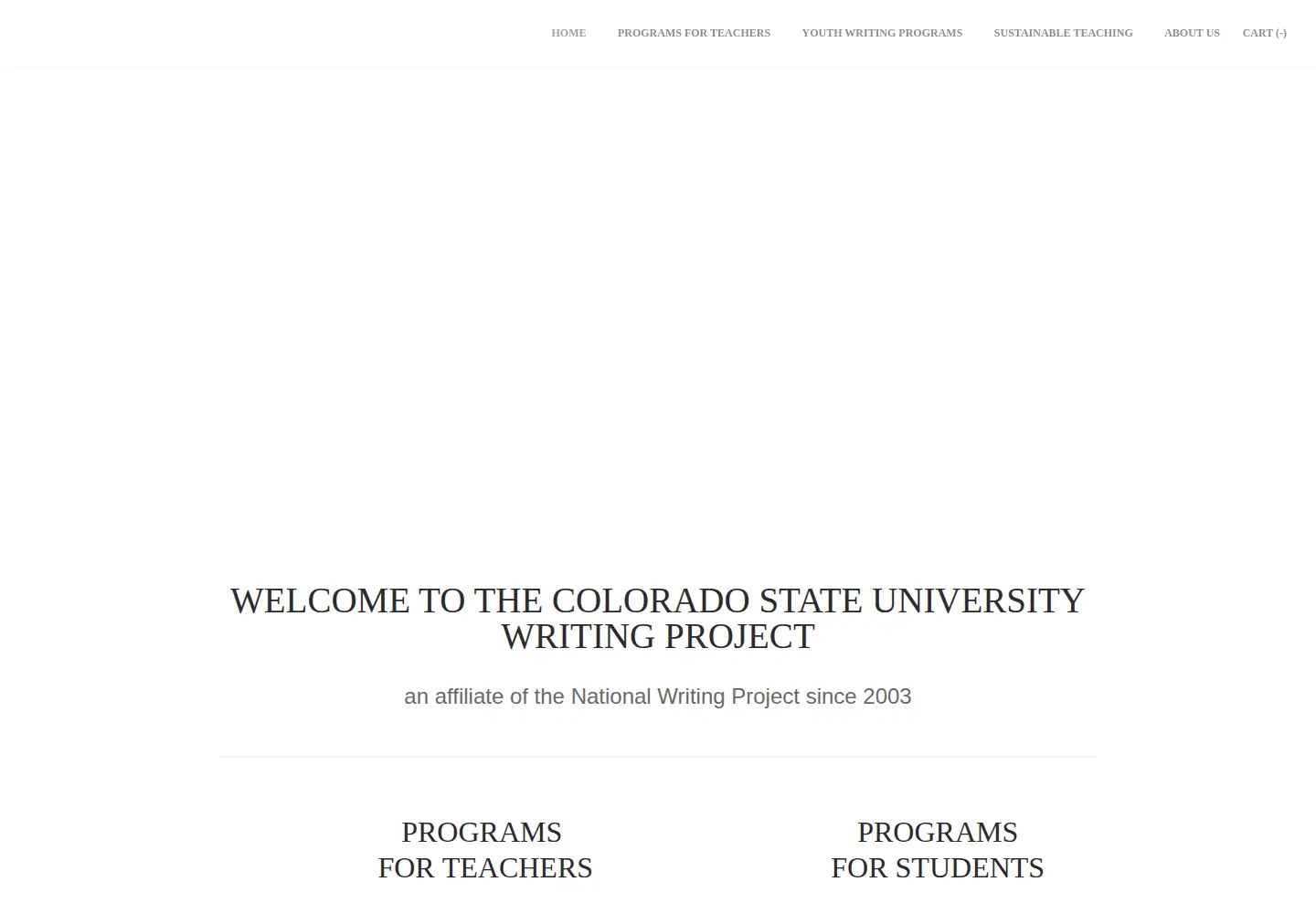Screenshot of csuwritingproject.net