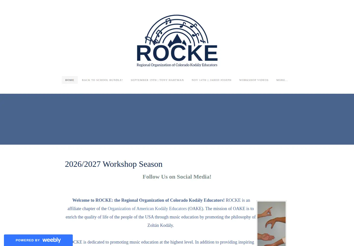 Captured homepage of coloradokodaly.org in the current scan