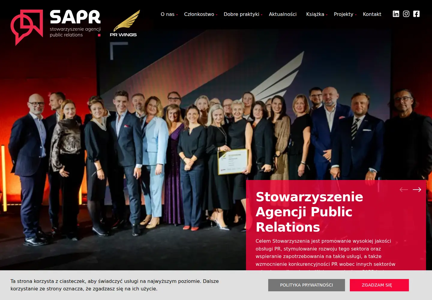 Screenshot of sapr.com.pl