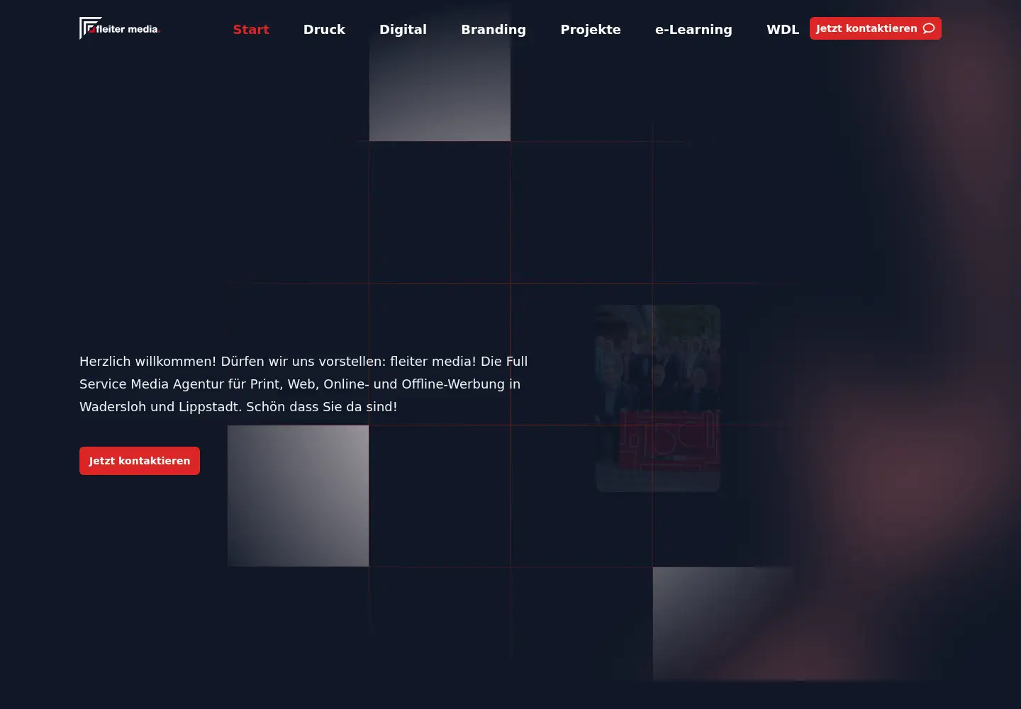 Captured homepage of fleiter-media.de in the current scan