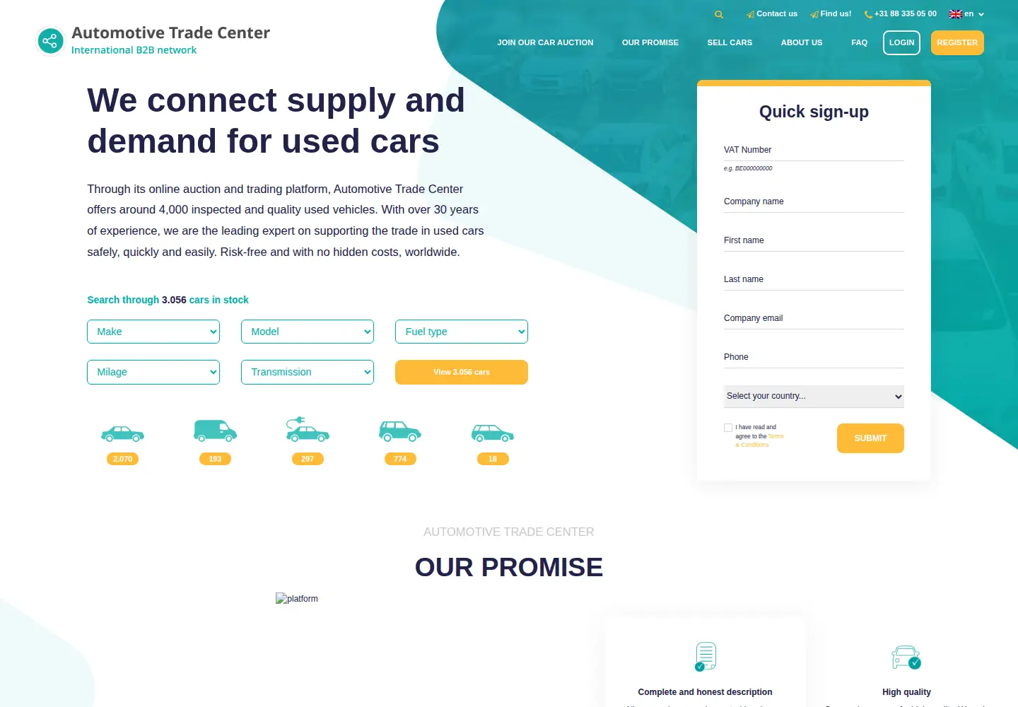 Screenshot of automotivetradecenter.com
