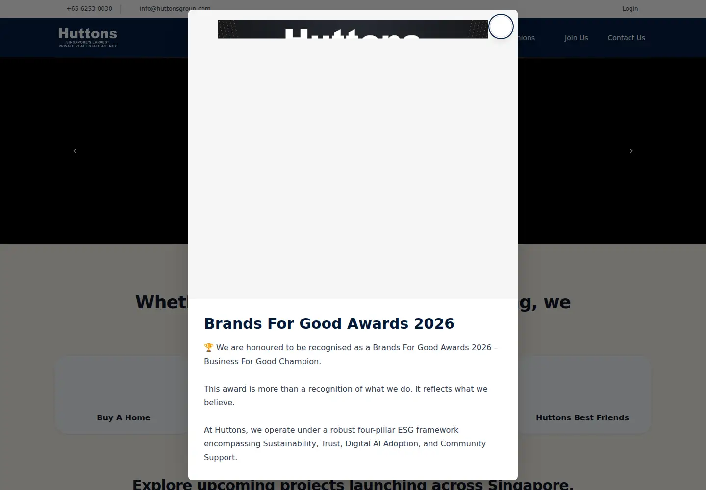 Screenshot of huttonsgroup.com