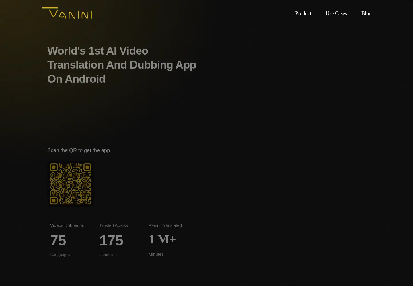 Screenshot of paninitranslate.ai