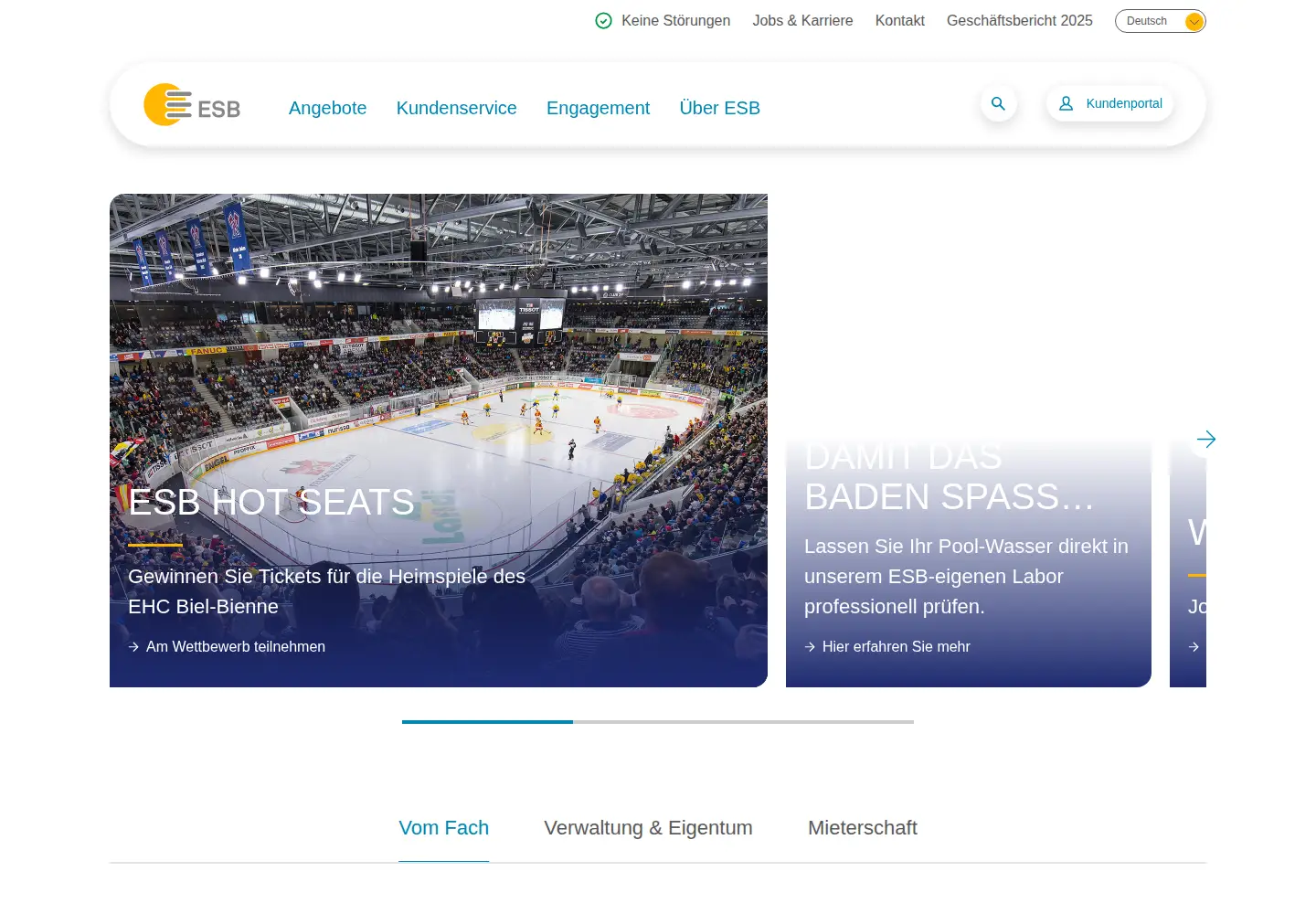 Screenshot of esb.ch