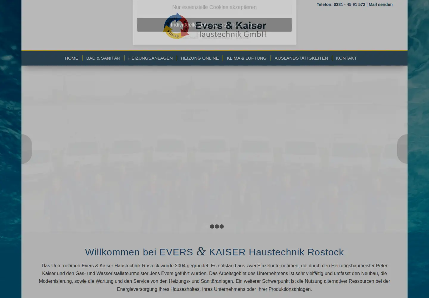Screenshot of ek-haustechnik.de