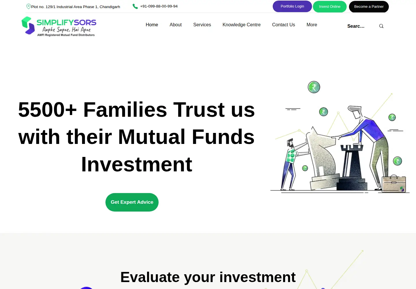Screenshot of simplifysors.com