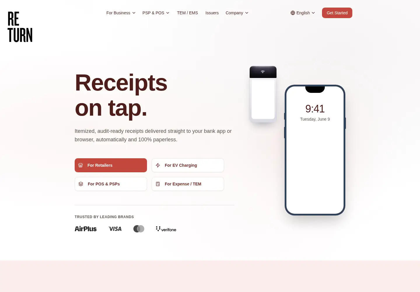 Screenshot of getreceipthero.com