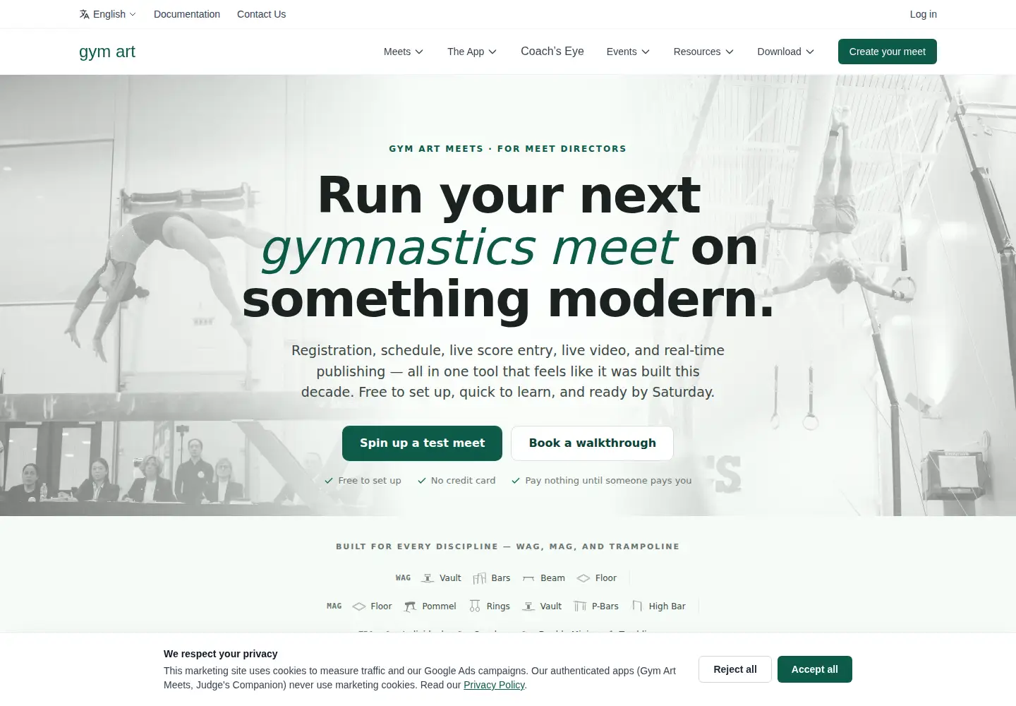 Screenshot of gymart.org
