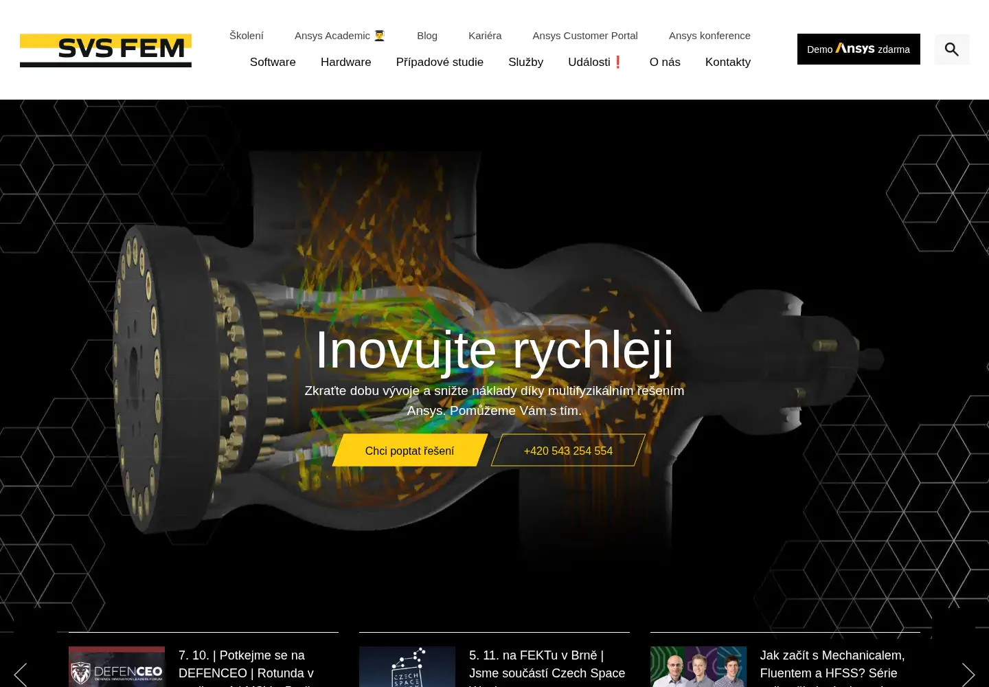 Screenshot of svsfem.cz