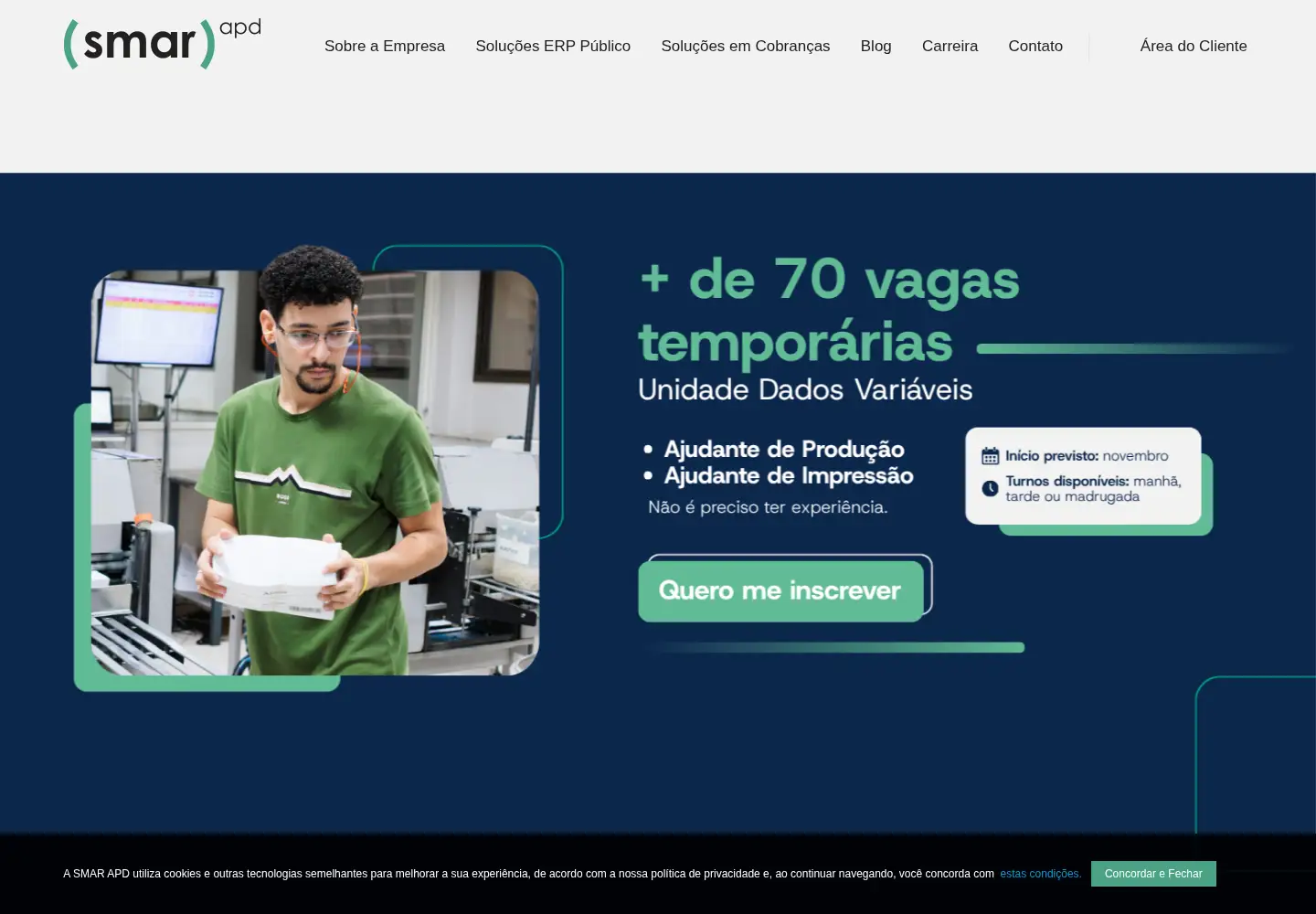 Screenshot of smarapd.com.br