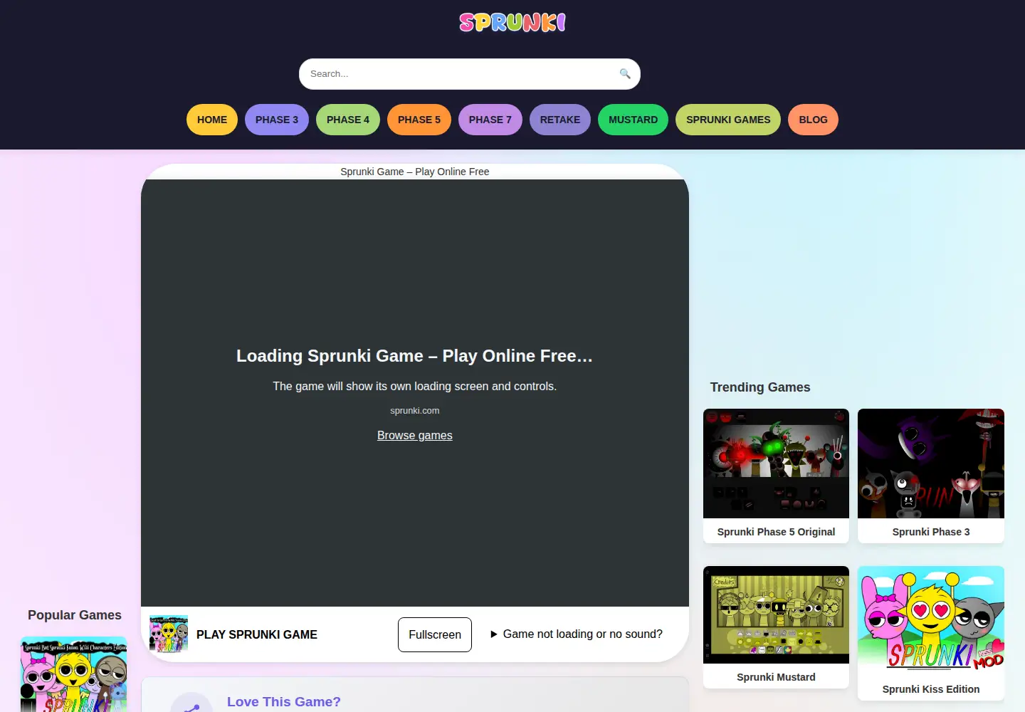 Screenshot of sprunki.com