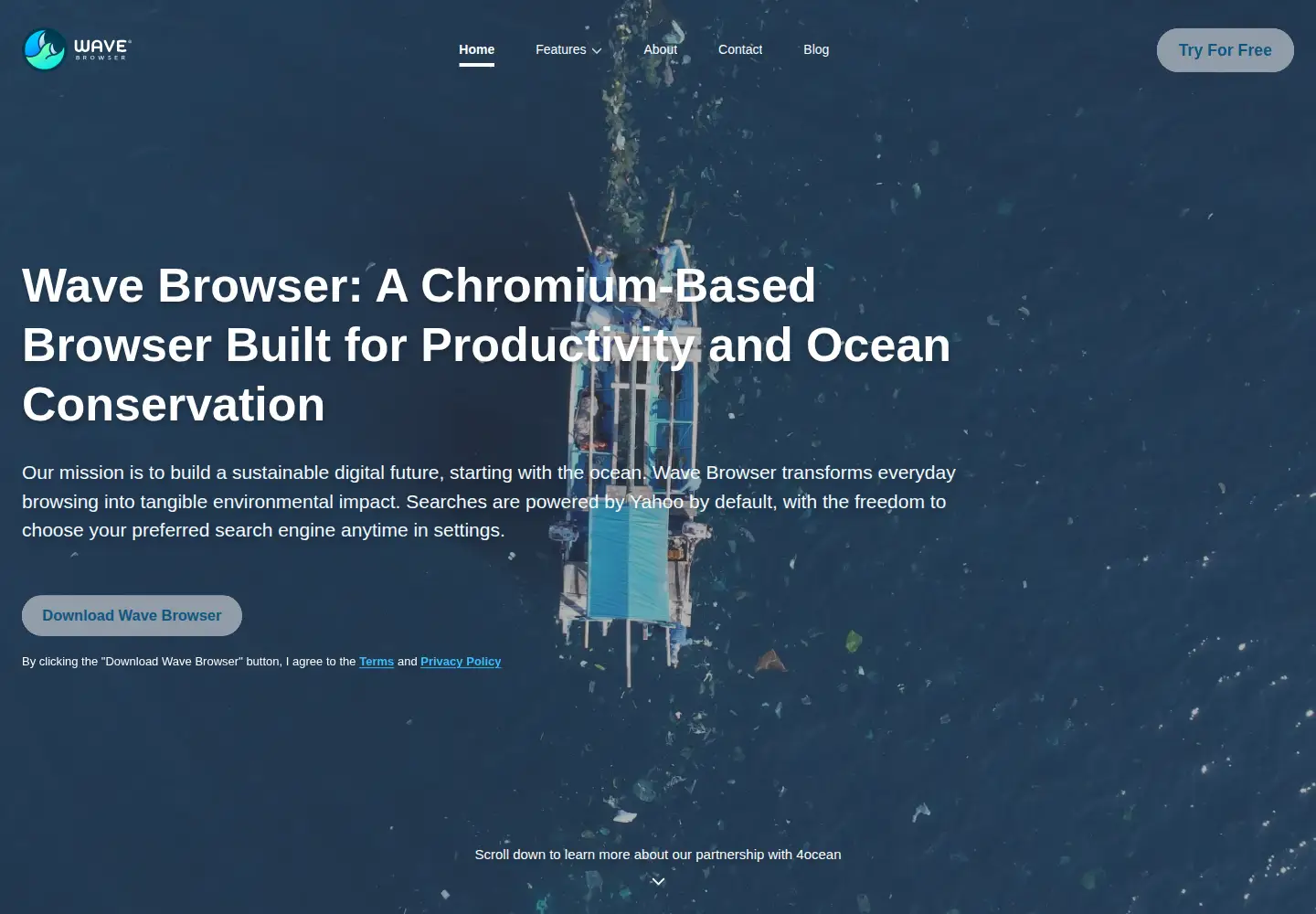 Screenshot of wavebrowser.co