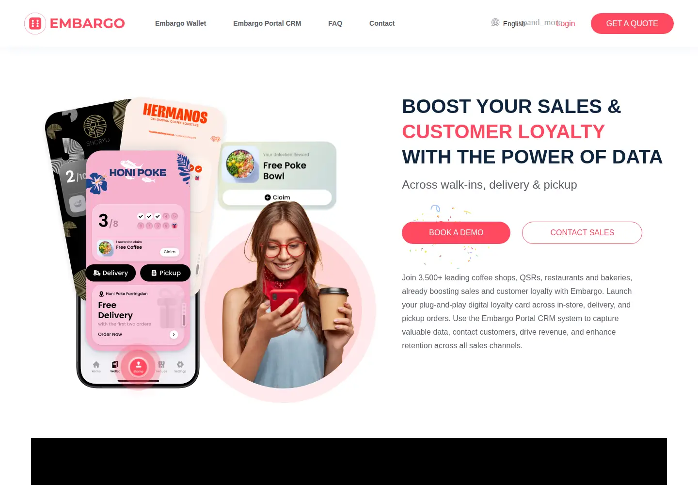 Screenshot of embargoapp.com