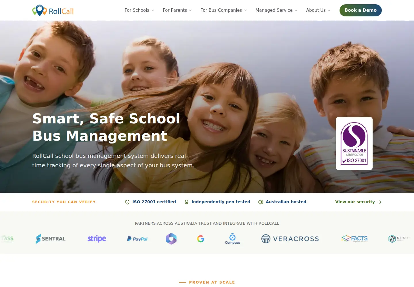 Screenshot of rollcall.com.au
