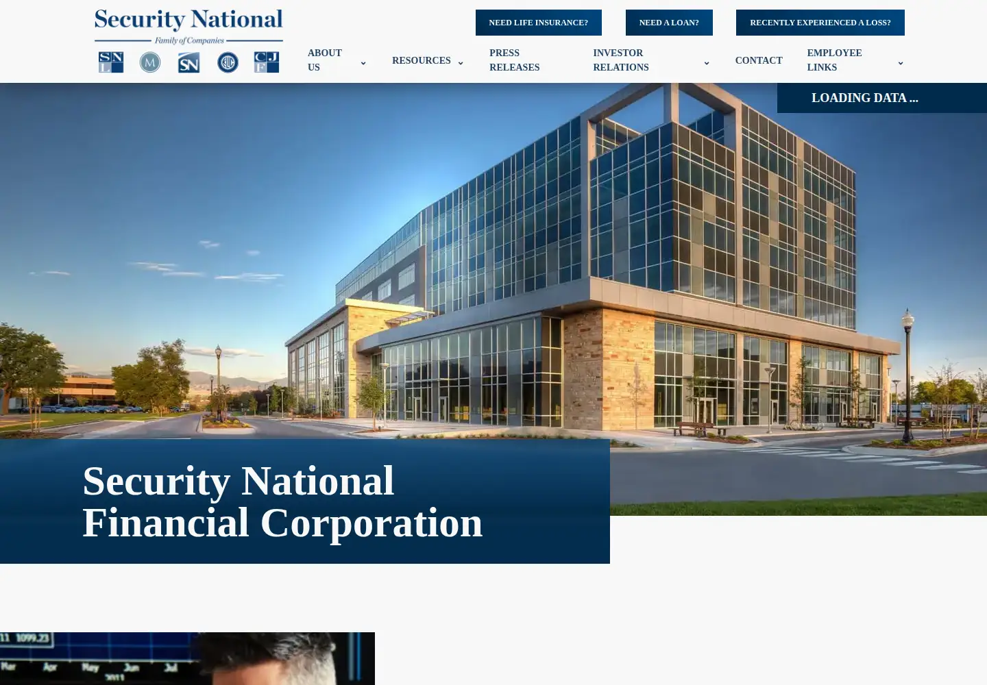 Screenshot of securitynational.com