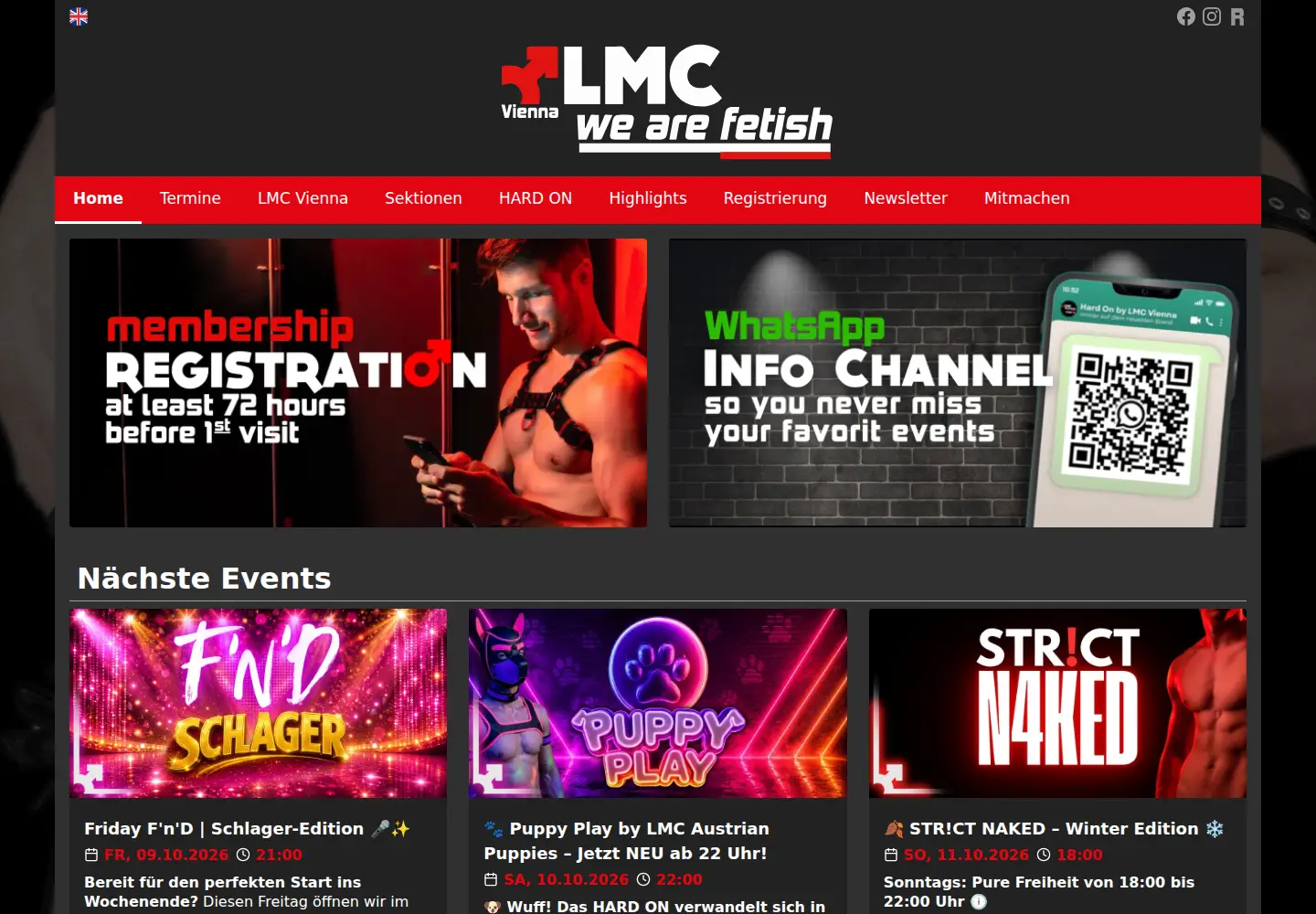 Screenshot of lmc-vienna.com