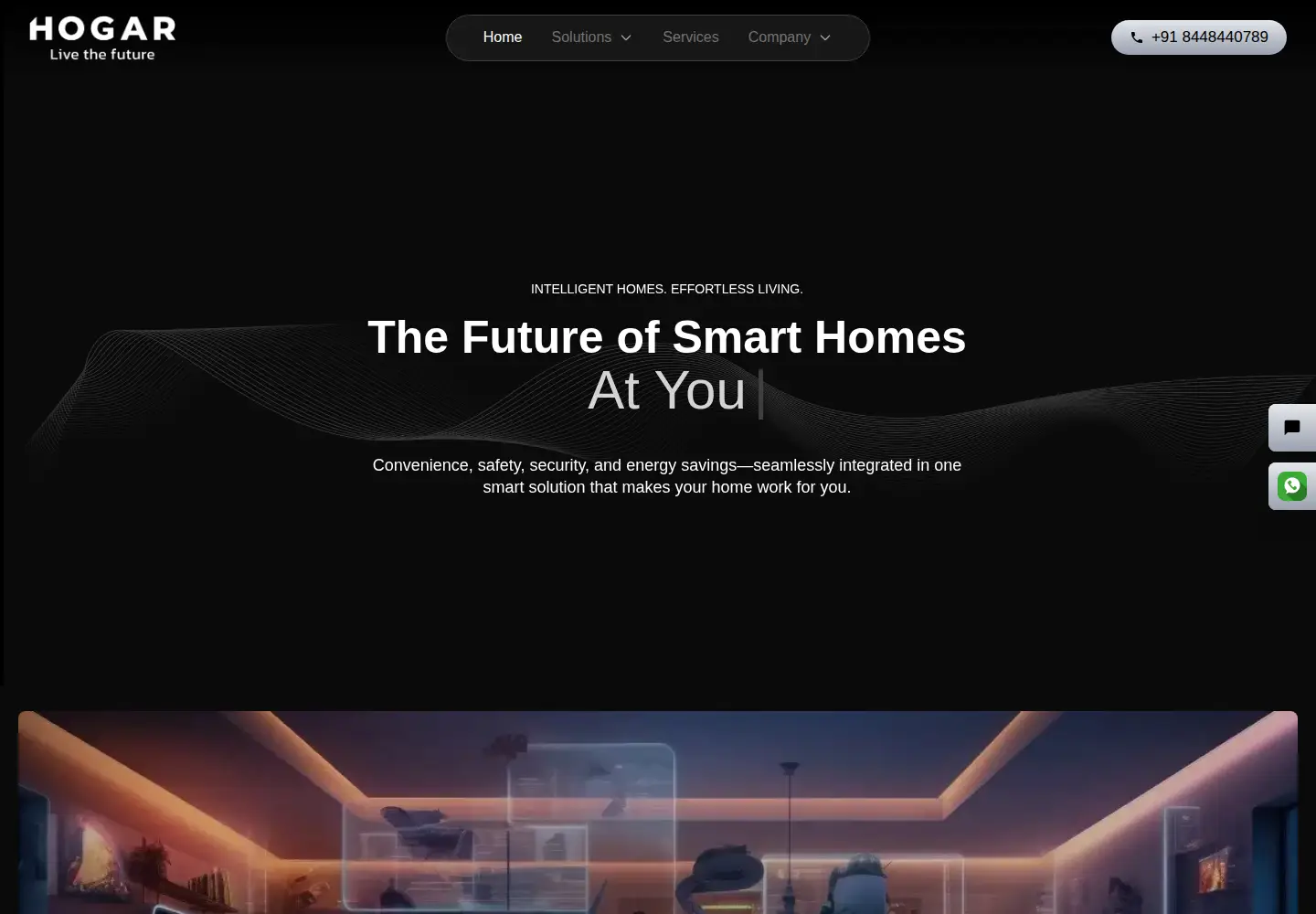 Captured homepage of hogarcontrols.com in the current scan