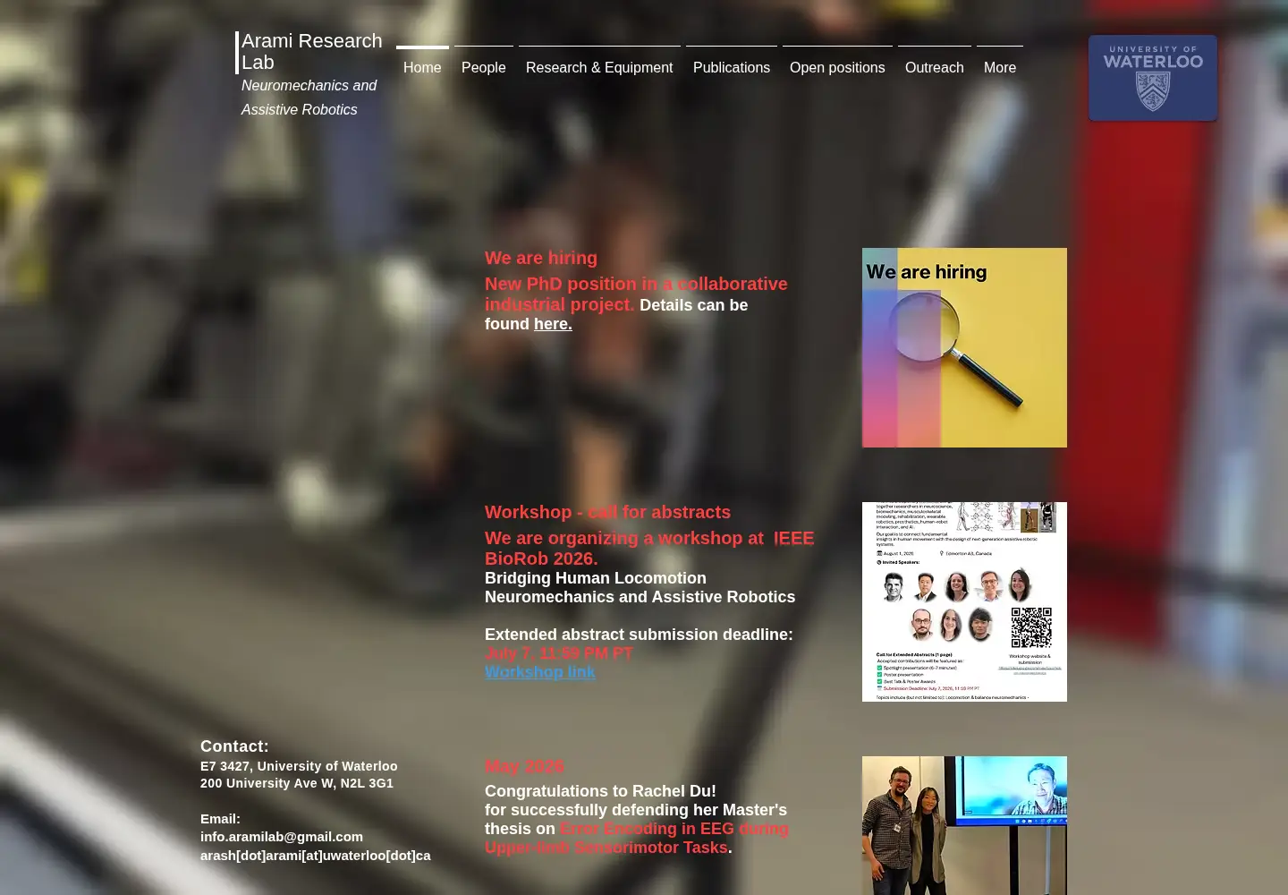 Screenshot of aramilab.com