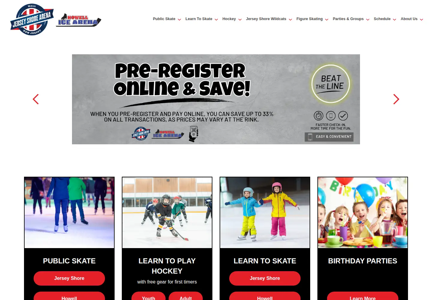 Screenshot of jerseyshorearena.com