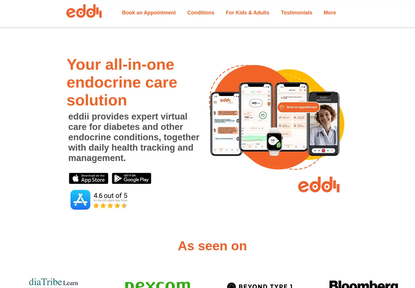 Screenshot of eddiihealth.com
