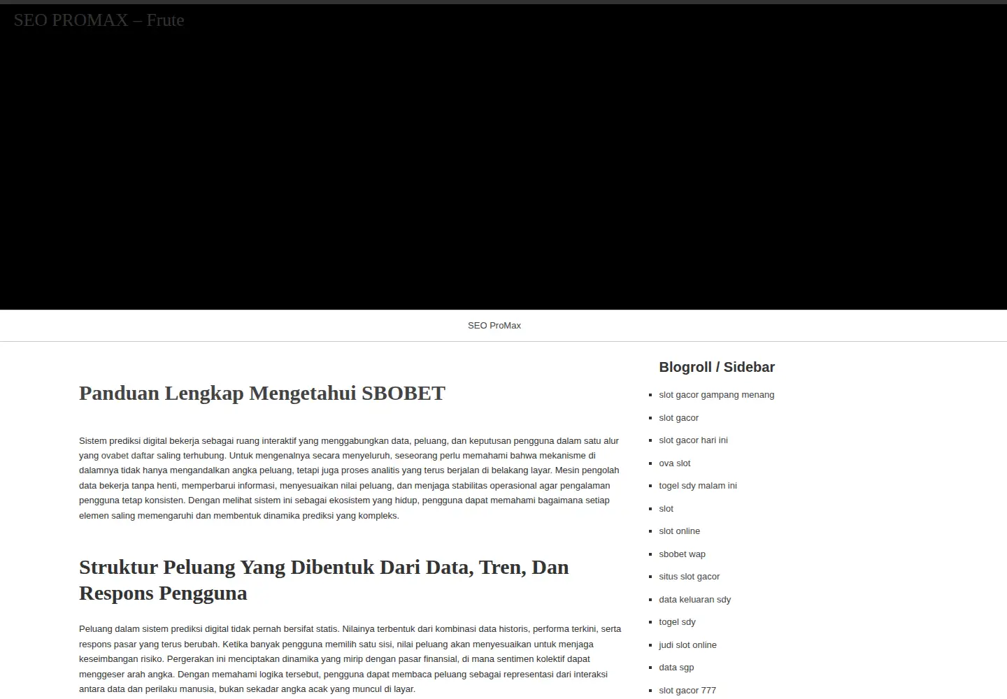 Screenshot of frute.org