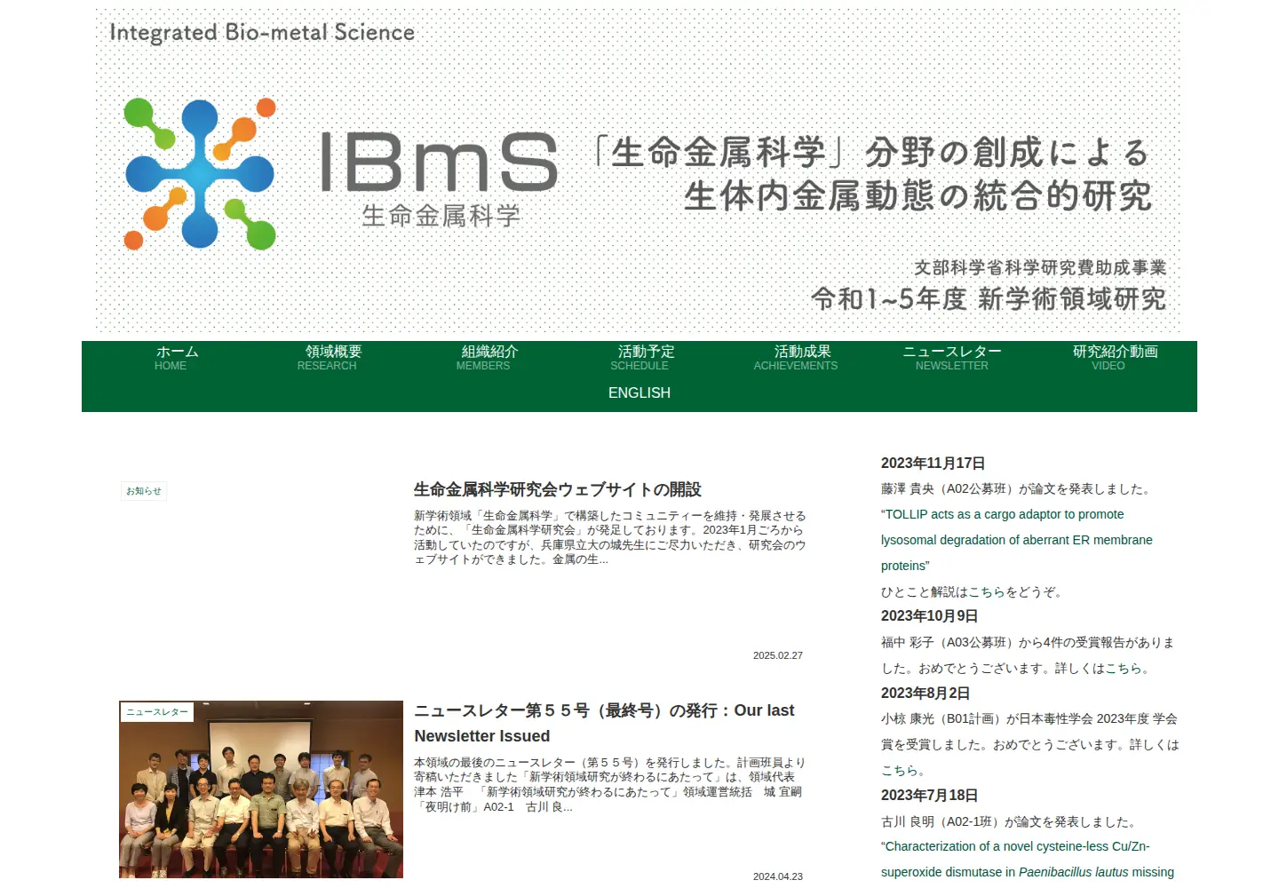 Screenshot of bio-metal.org