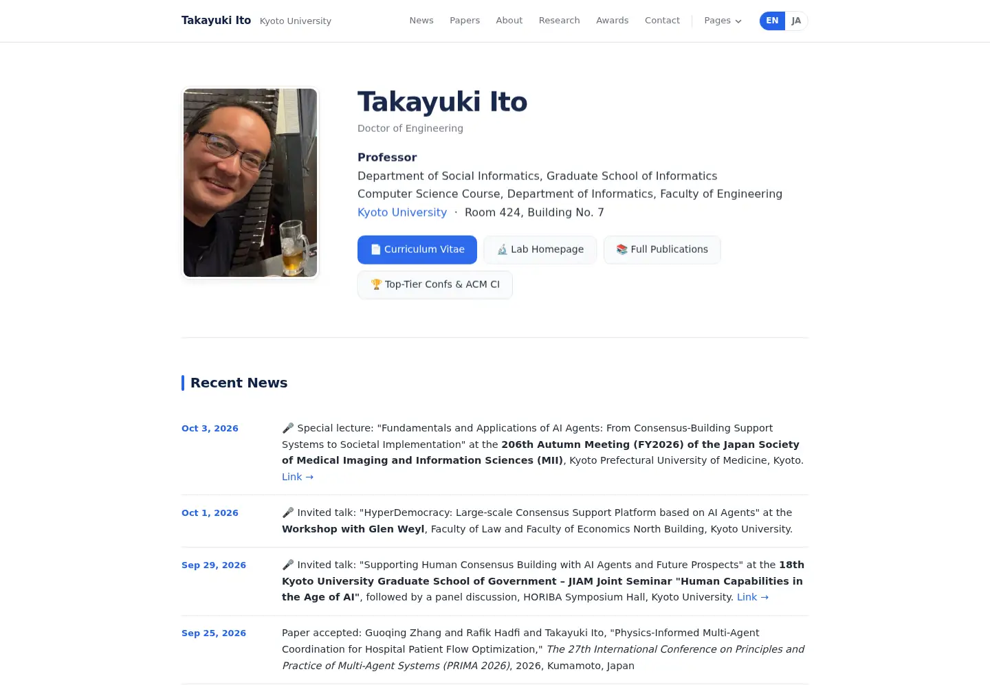 Screenshot of takayuki-ito.com